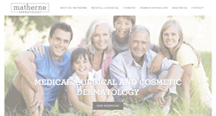 Desktop Screenshot of mathernedermatology.com