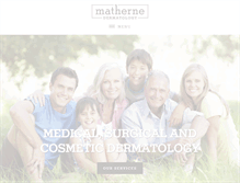 Tablet Screenshot of mathernedermatology.com